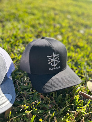 Black/Grey Embroidered Hat