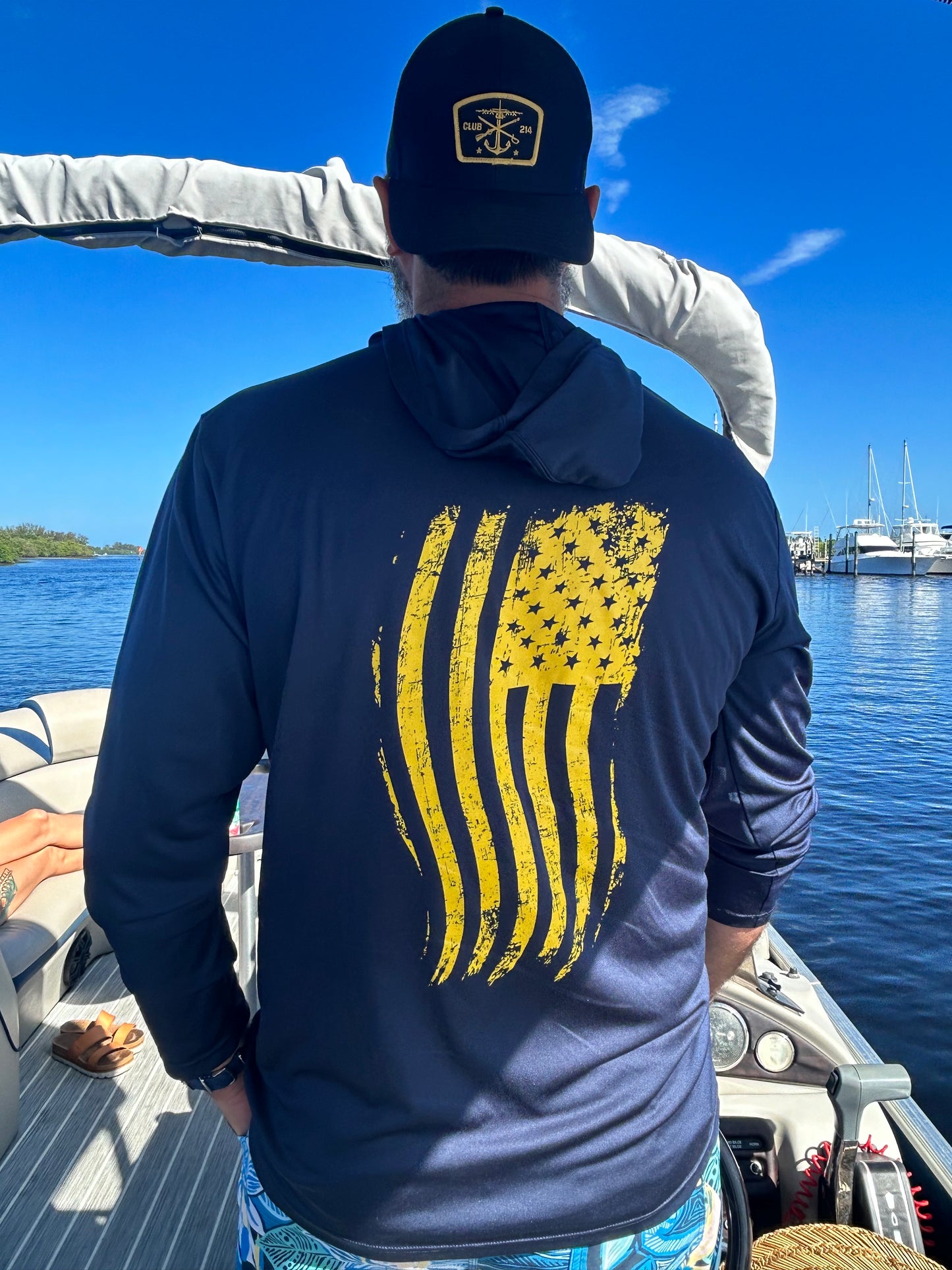 Club-214 Land & Sea Navy Blue Hoodie