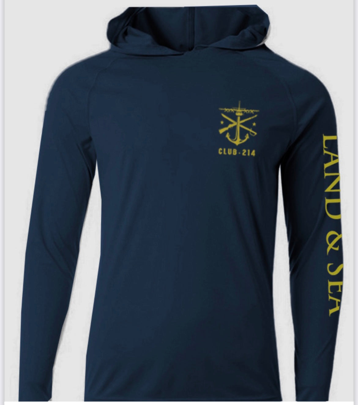 Club-214 Land & Sea Navy Blue Hoodie