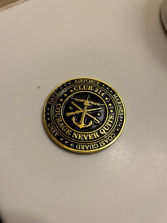 Official Club-214 Challenge Coin