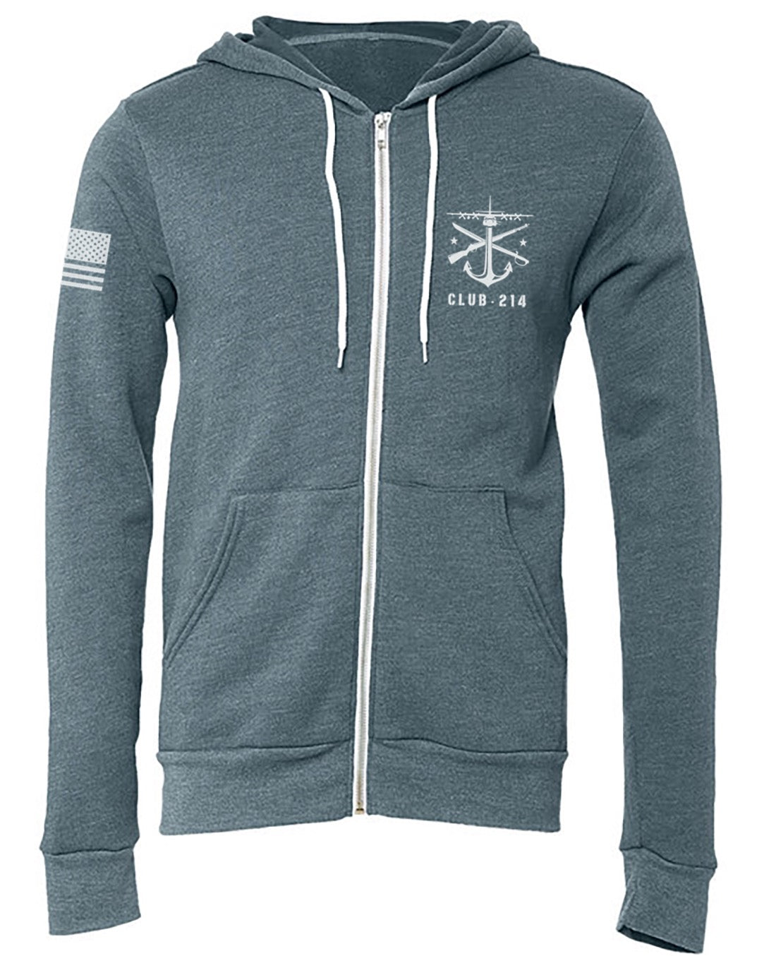 Classic Unisex Hoodie Heather Slate Blue